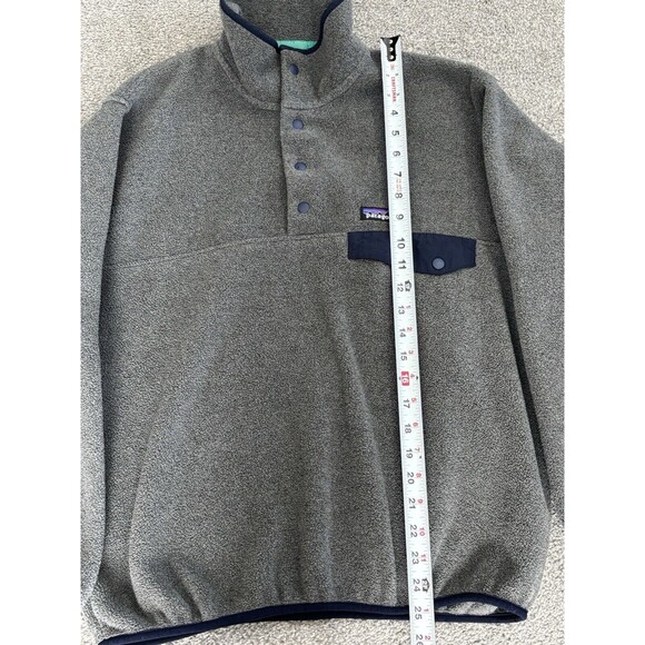 Patagonia Synchilla Snap-T Fleece Pullover Mens Small Dark Gray EUC - Picture 2 of 8